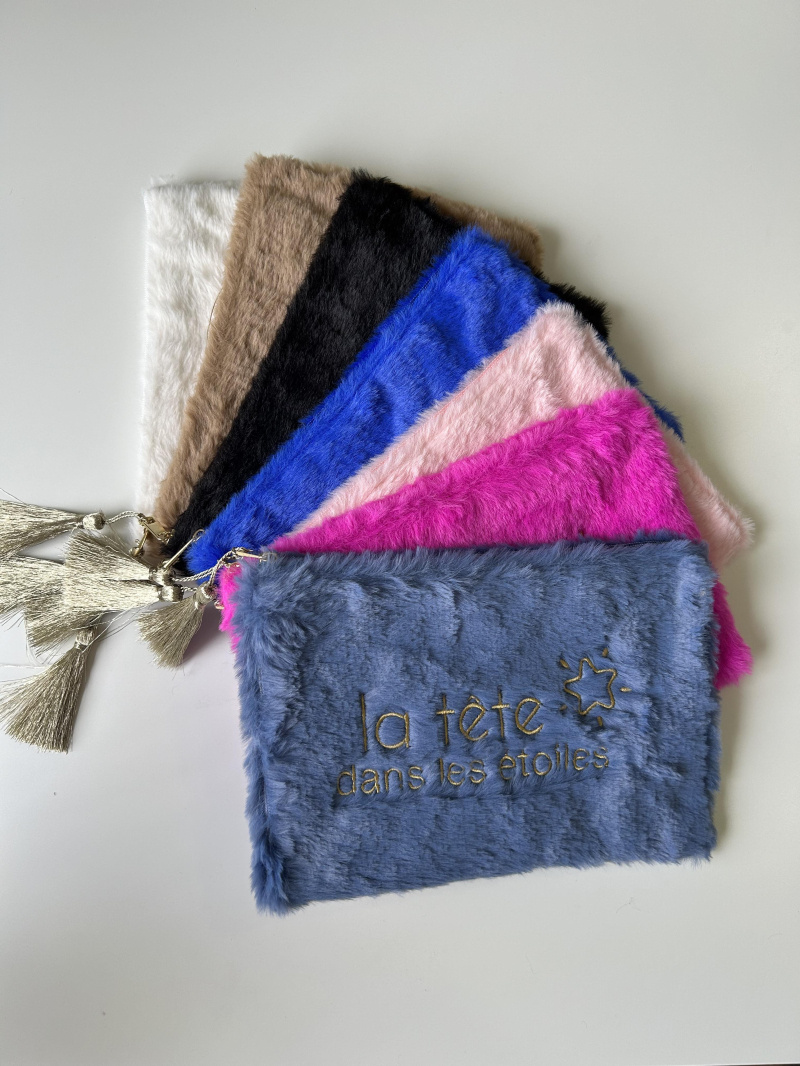 Wholesaler JULIET'S&CO - Fur pouch “head in the stars”