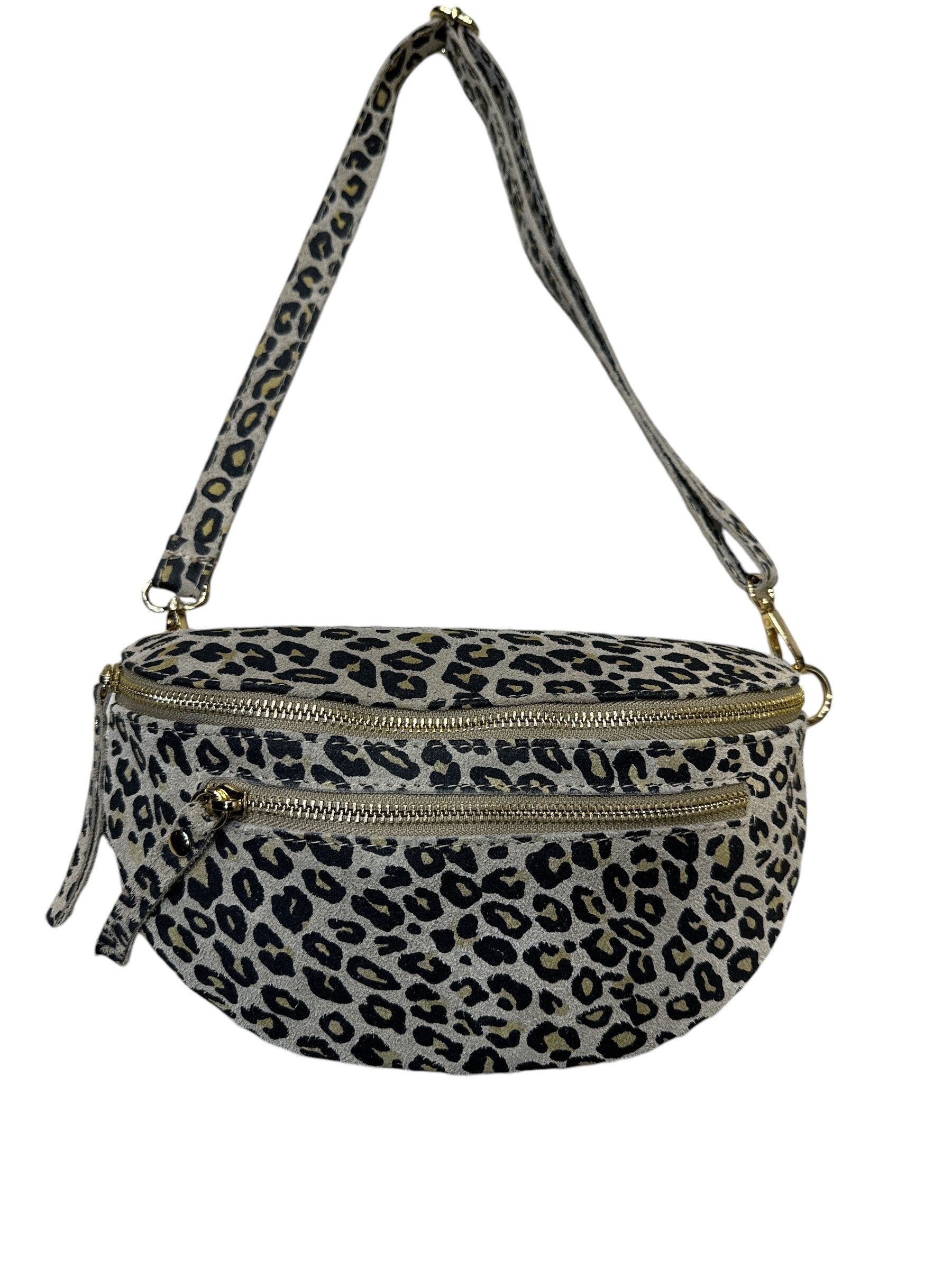Wholesaler JULIET'S&CO - leopard suede fanny pack