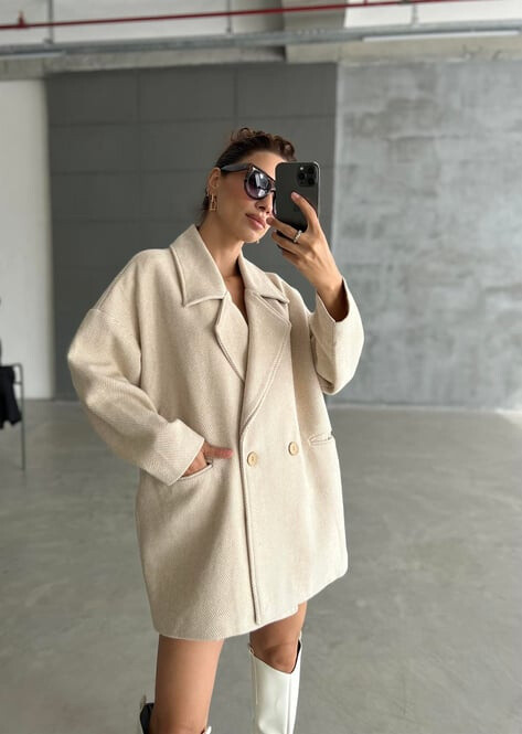 Grossista JUNE BOUTIQUE - Cappotto blazer beige