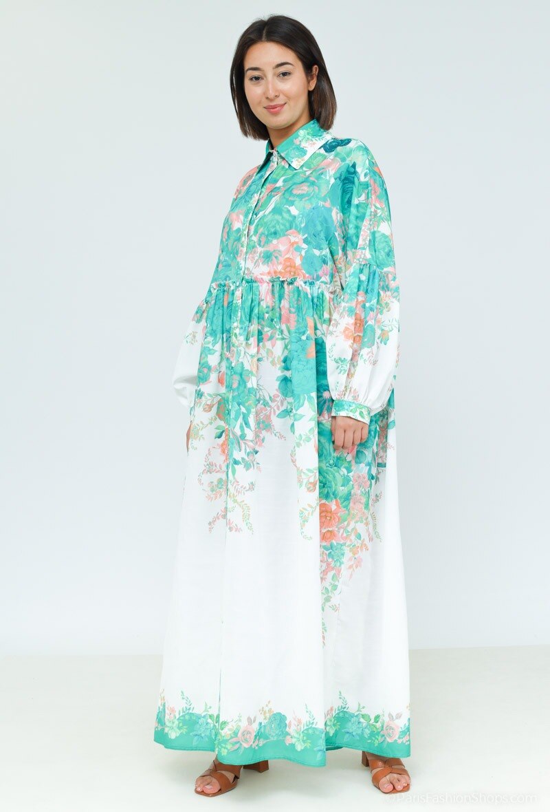 Wholesaler Jusdepom&Co - Robe oversize fleurie