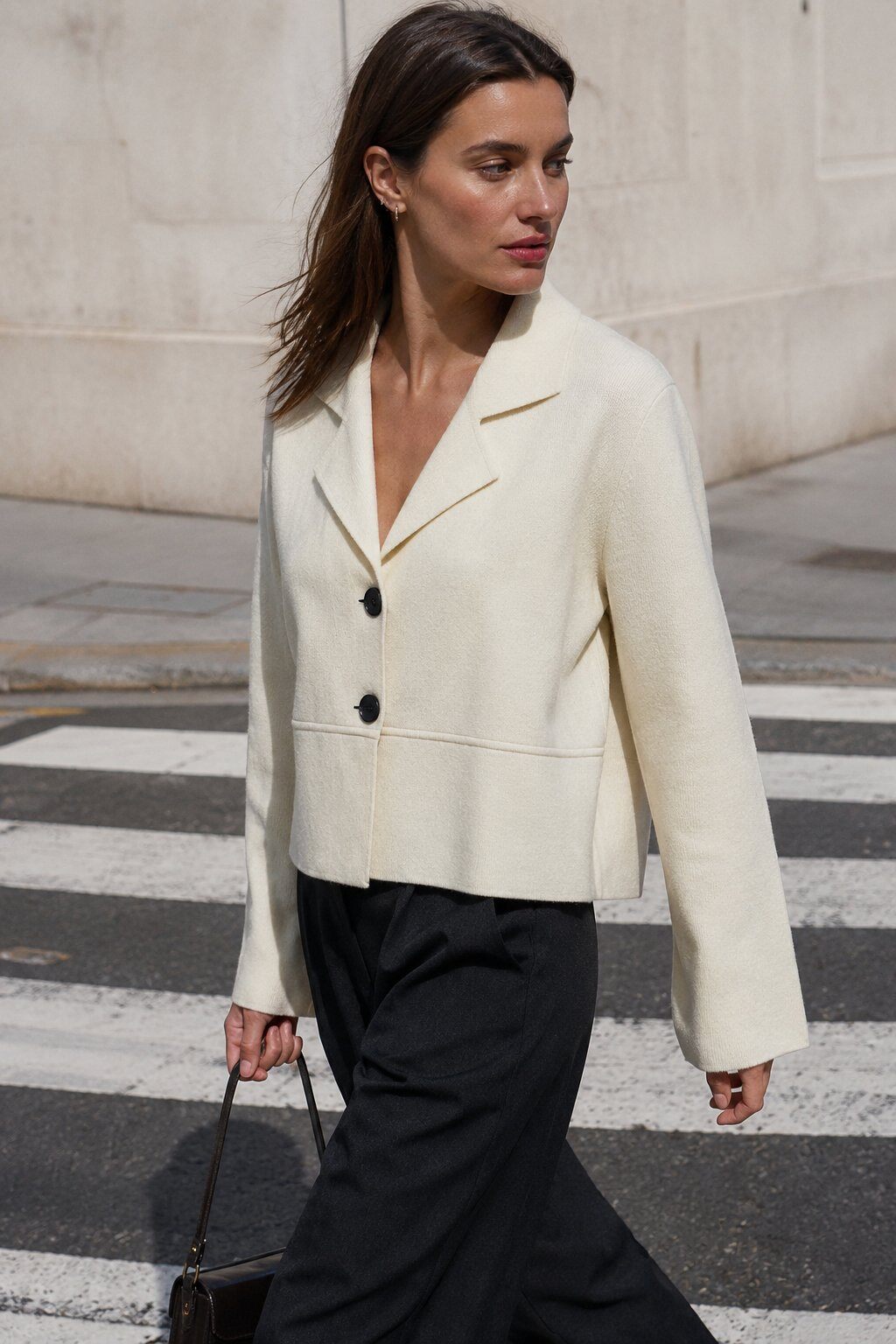 Grossiste Justine&co Italy - Veste Courte en Maille Tailleur