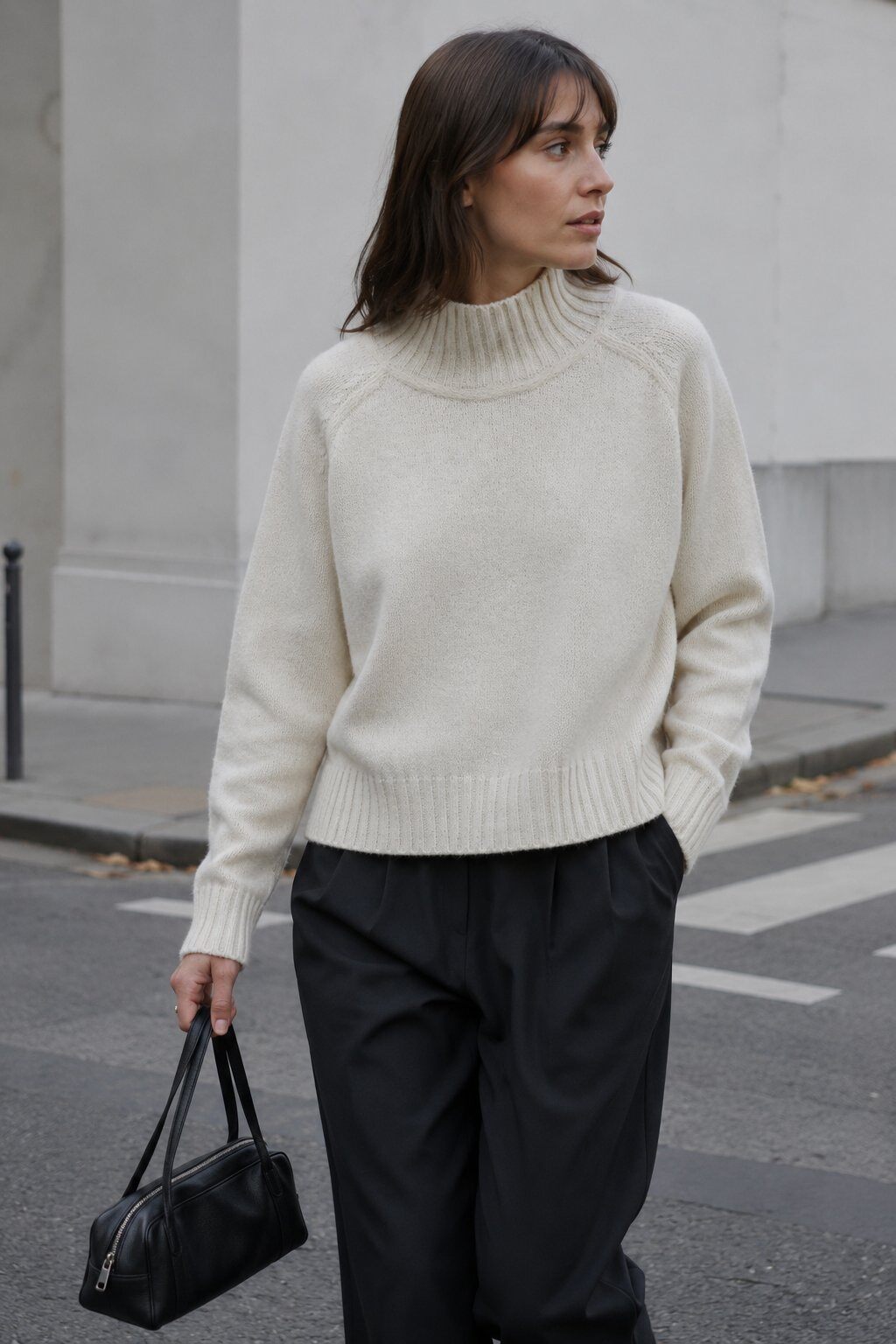 Grossiste Justine&co - PULL EN MAILLE À COL ROULÉ