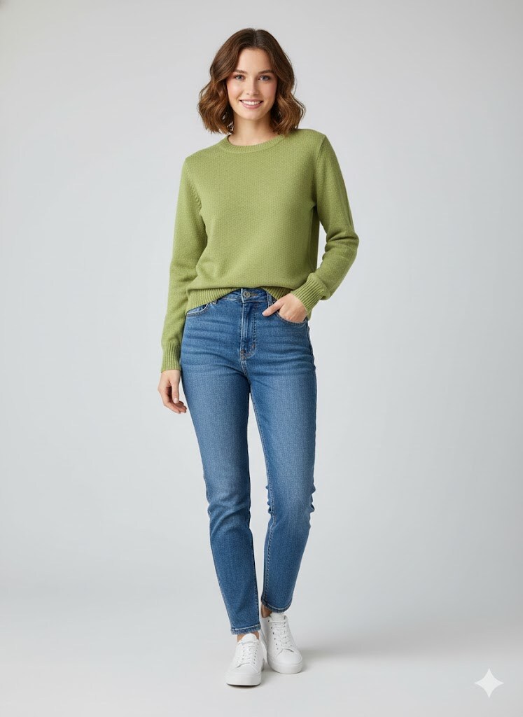 Grossiste Justine&co - Pull Basique Col Rond Essentiel Maille Douce & Facile à Assortir
