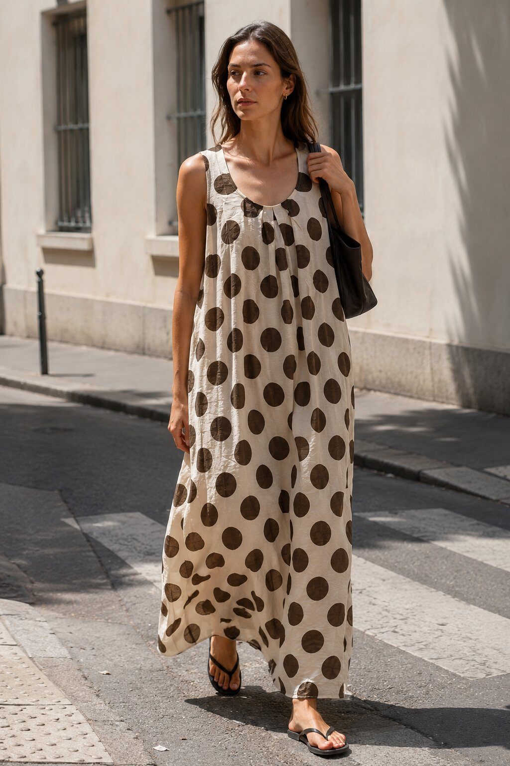 Grossiste Justine&co - Robe imprimé pois