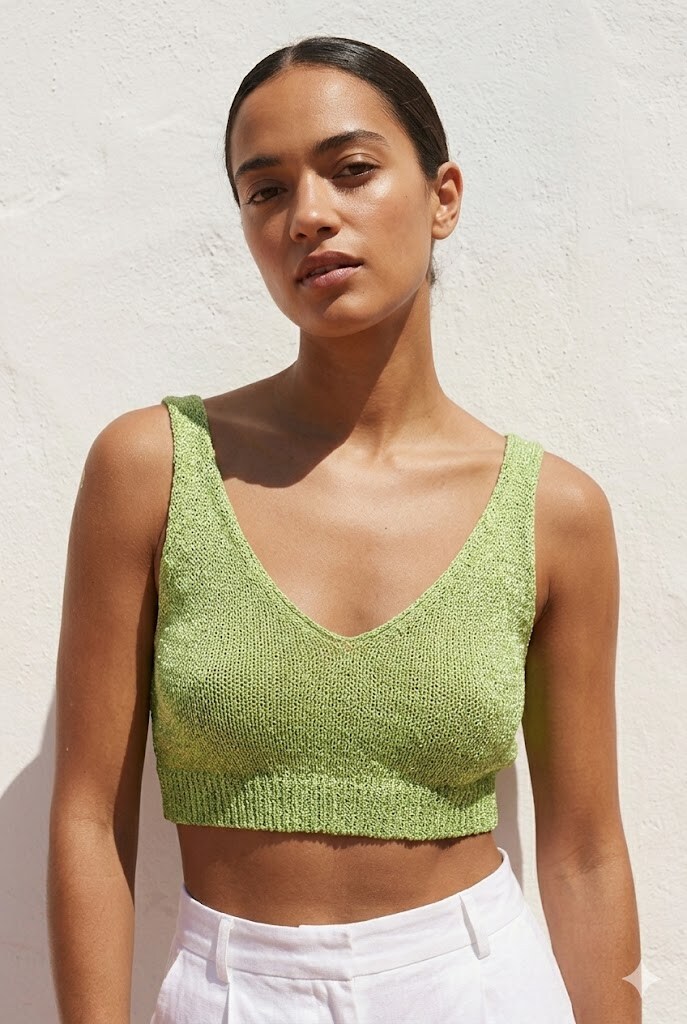 Wholesaler Justine&co - Short V-Neck Sequin Top