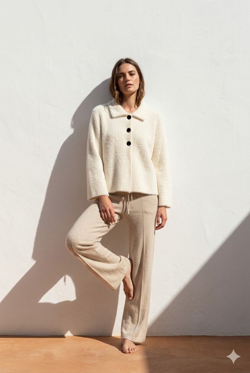 Grossiste Justine&co - Veste en fausse fourrure avec col chemise