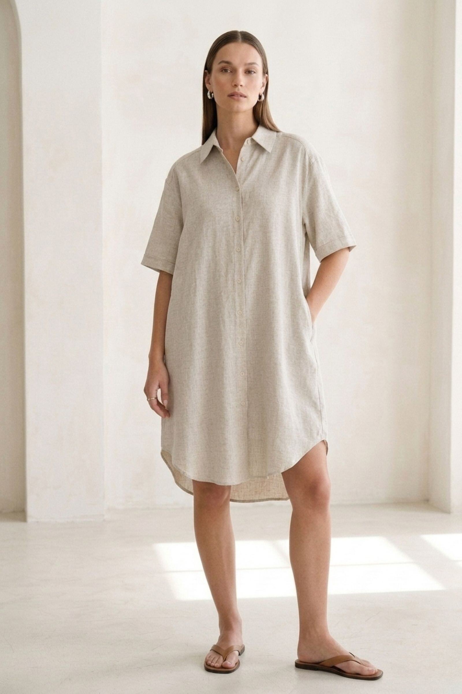 Wholesaler jw.atelier - Linen & Lyocell Dress