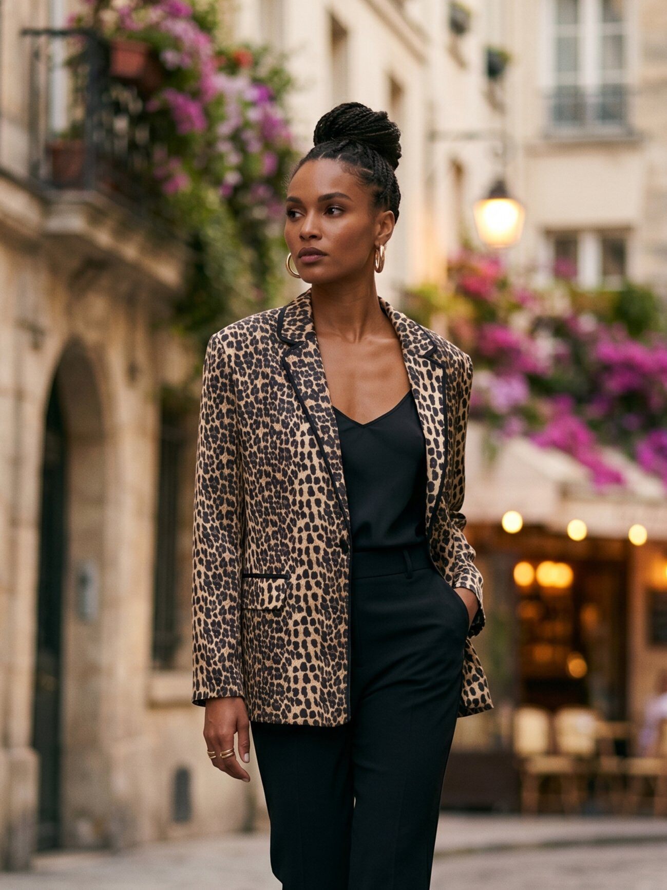 Grossiste K-ZELL Paris - Veste à imprimé léopard satiné