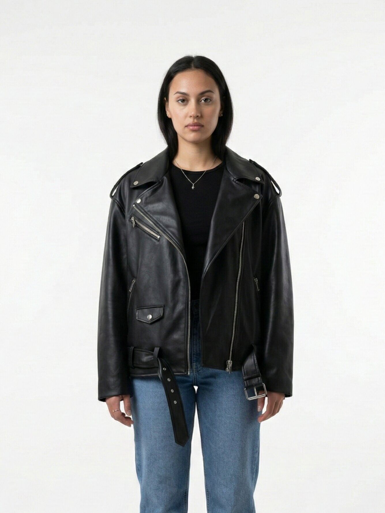 Grossiste K-ZELL Paris - Perfecto oversize en simili cuir