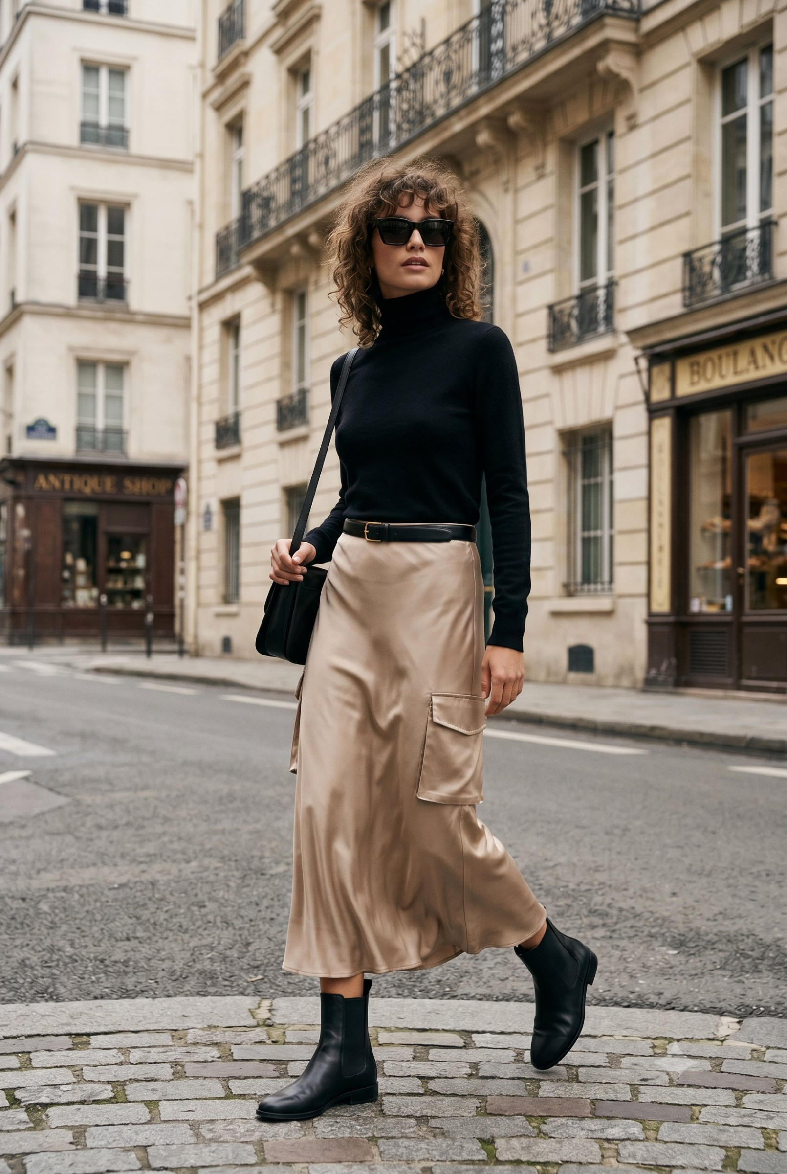 Wholesaler K-ZELL Paris - Satin skirt with pockets