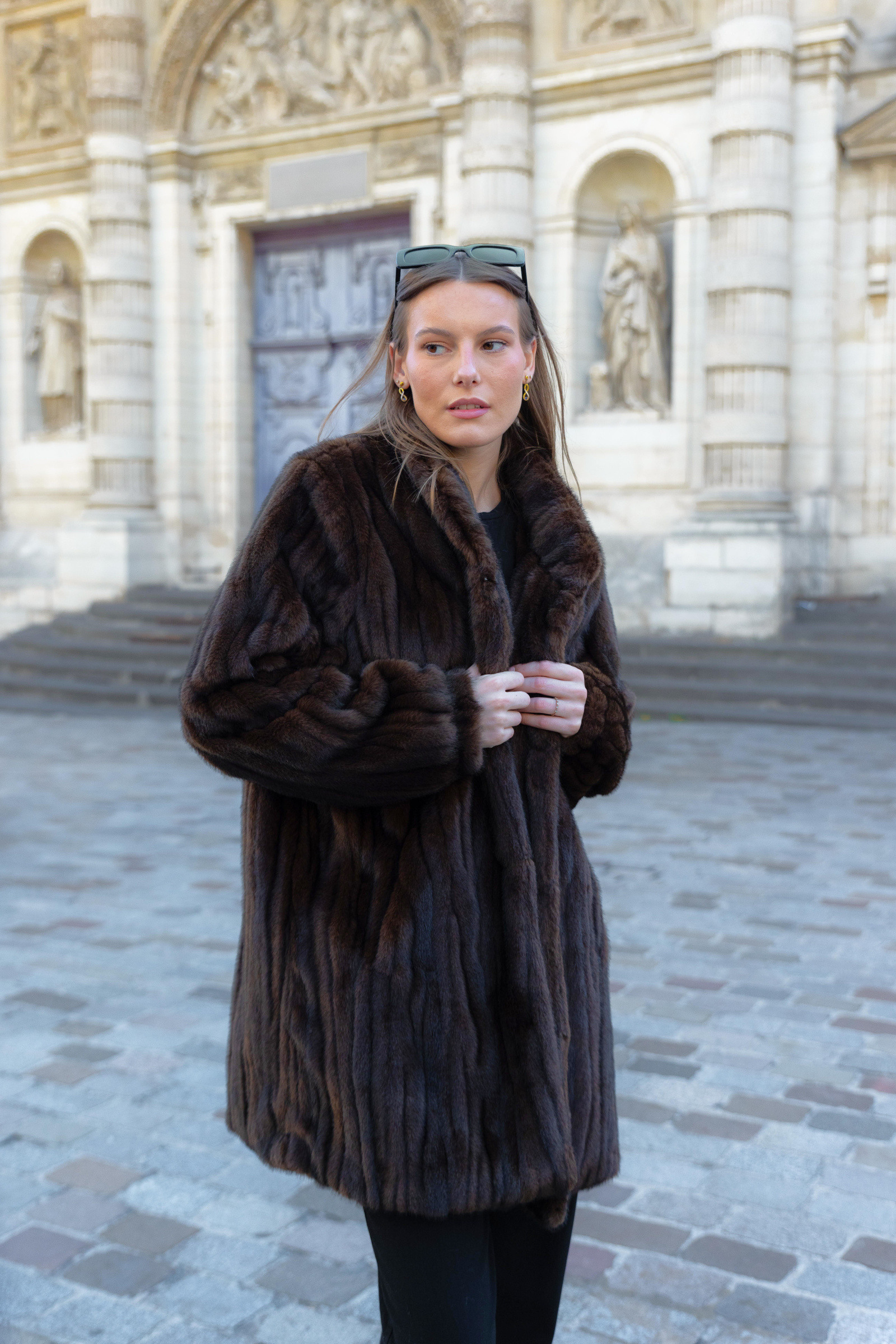 Grossiste K-ZELL Paris - Manteau en fausse fourrure effet vison