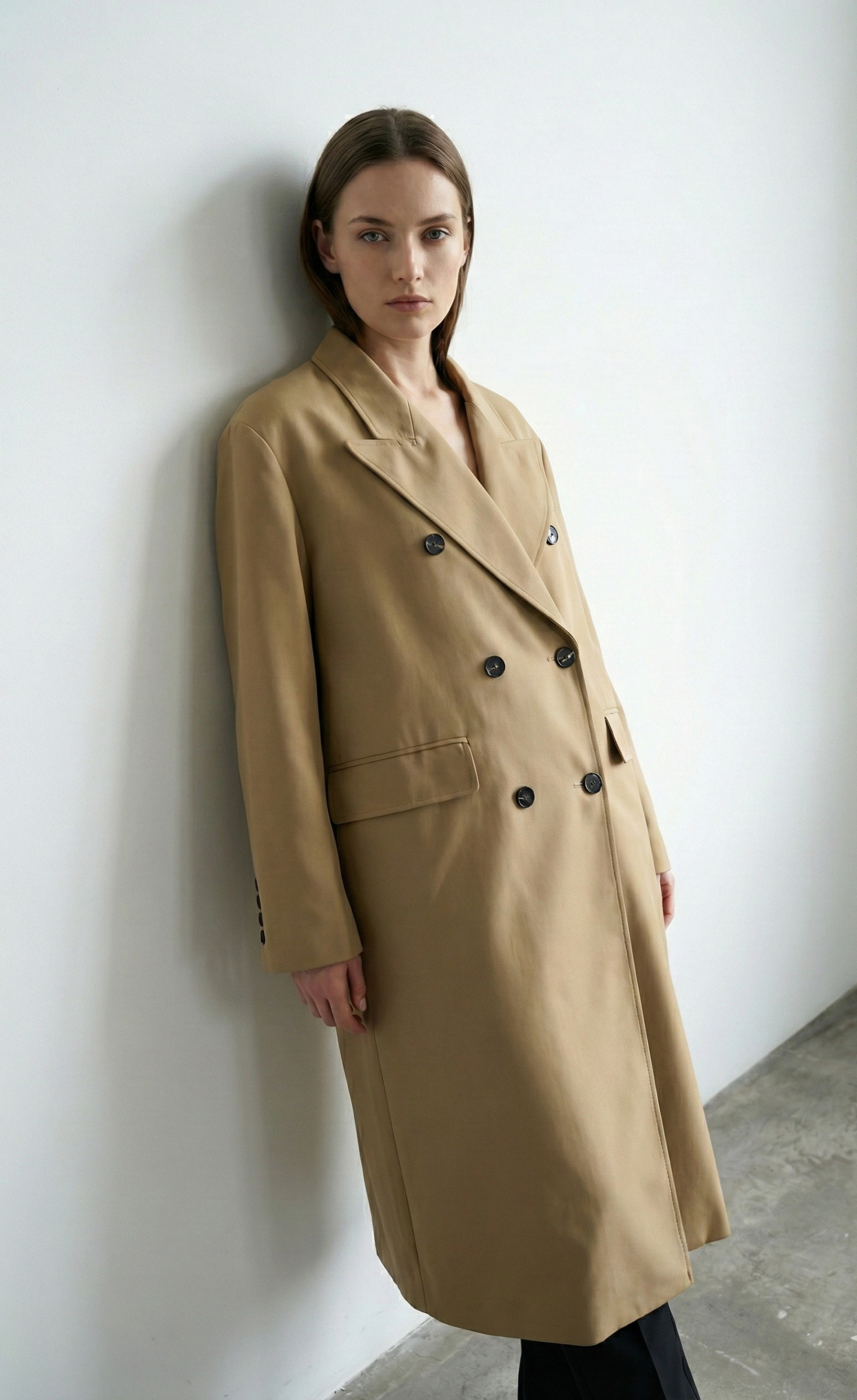 Wholesaler K-ZELL Paris - Oversized coat with a cross closure