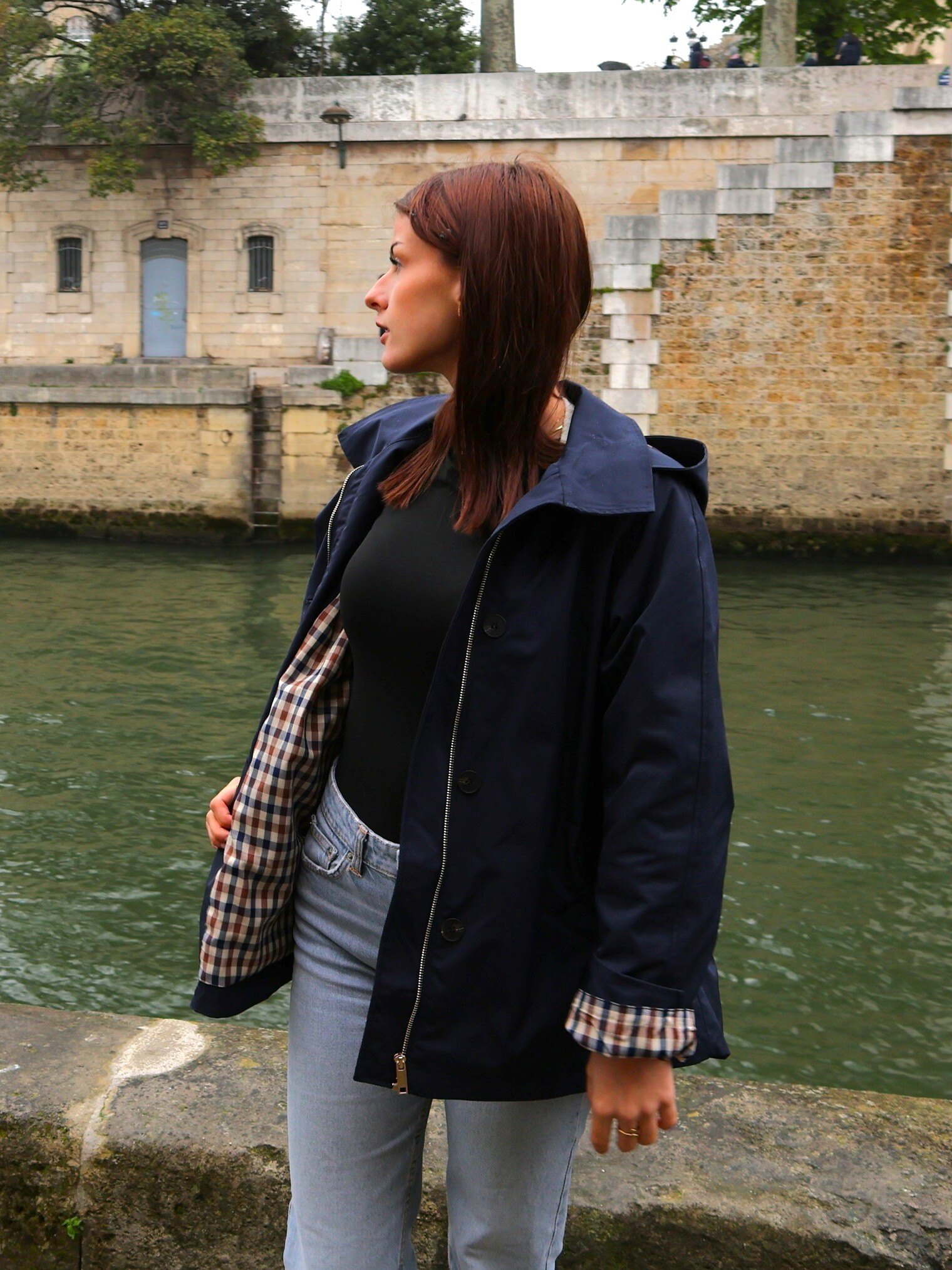 Grossiste K-ZELL Paris - Parka à capuche avec motif carreaux