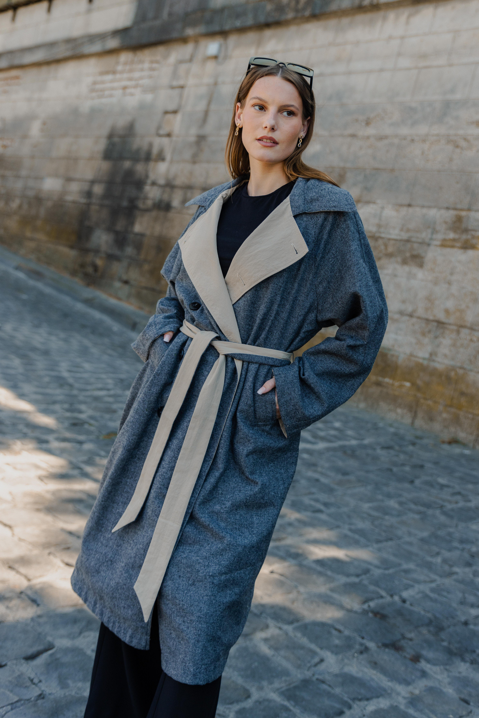 Großhändler K-ZELL Paris - Wendbarer Trenchcoat