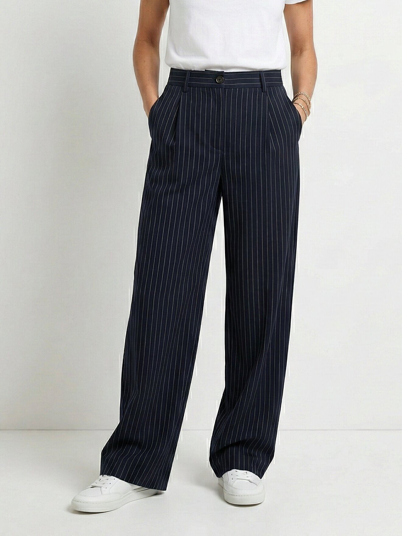 Grossiste K-ZELL Paris - Pantalon de costume à rayures tennis