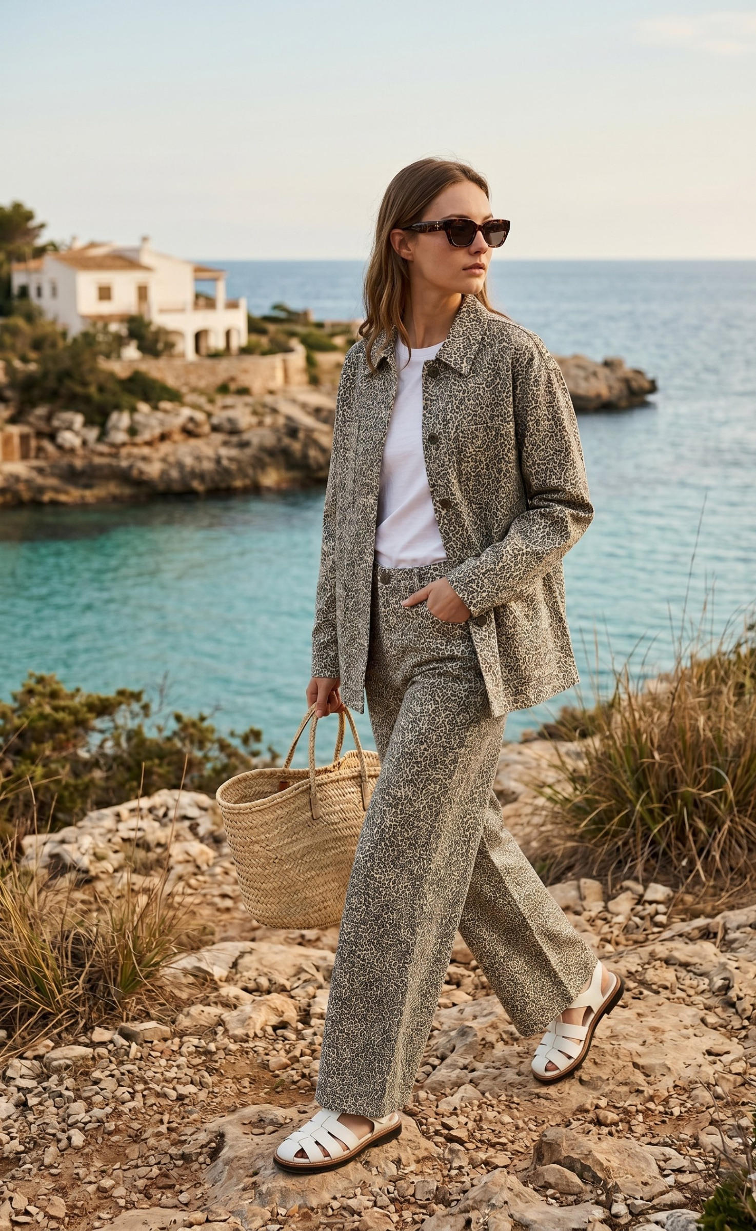 Großhändler K-ZELL Paris - Overshirt-Jacke mit Animal-Print