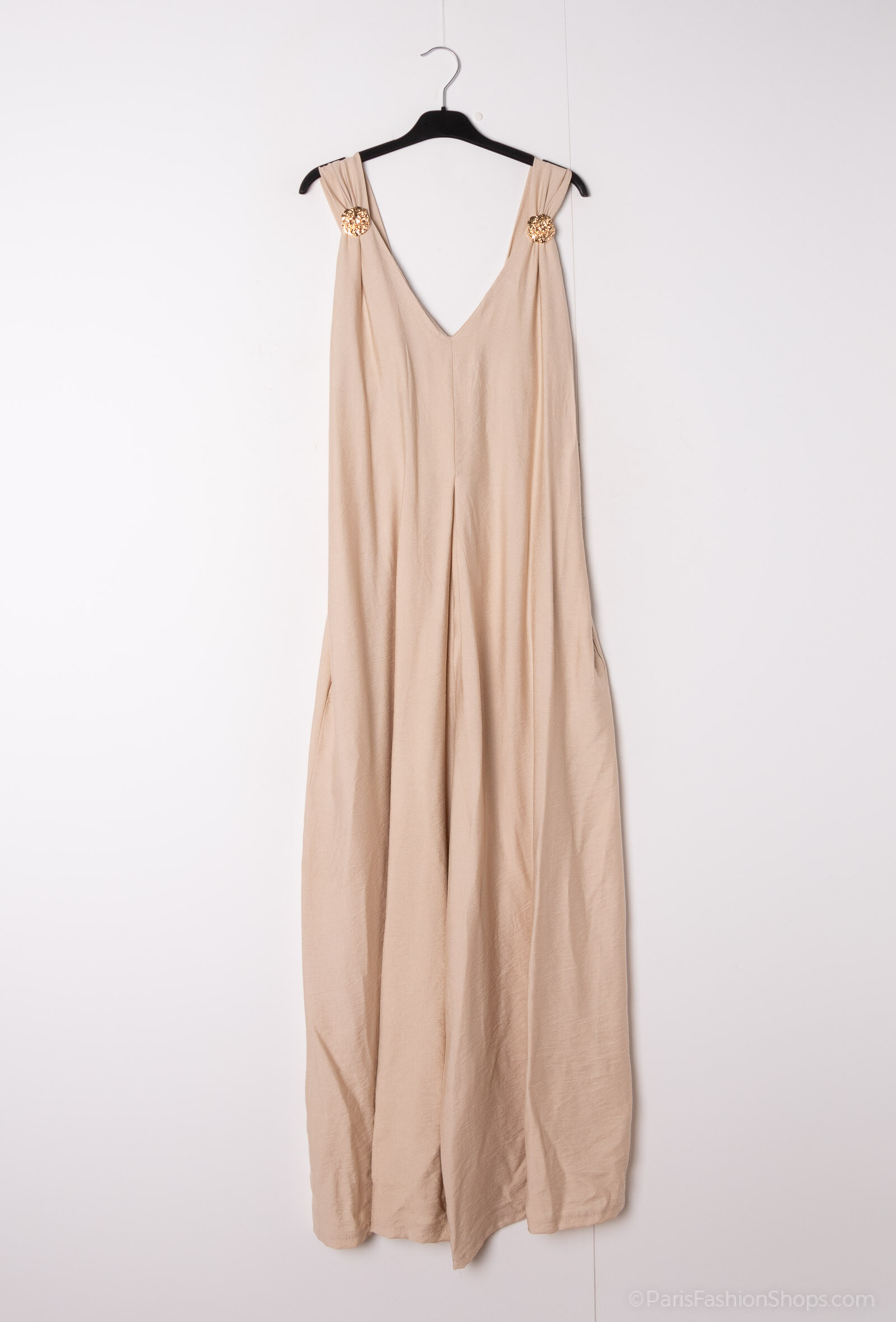 Großhändler Kaia - Fließender Jumpsuit mit goldener Verzierung