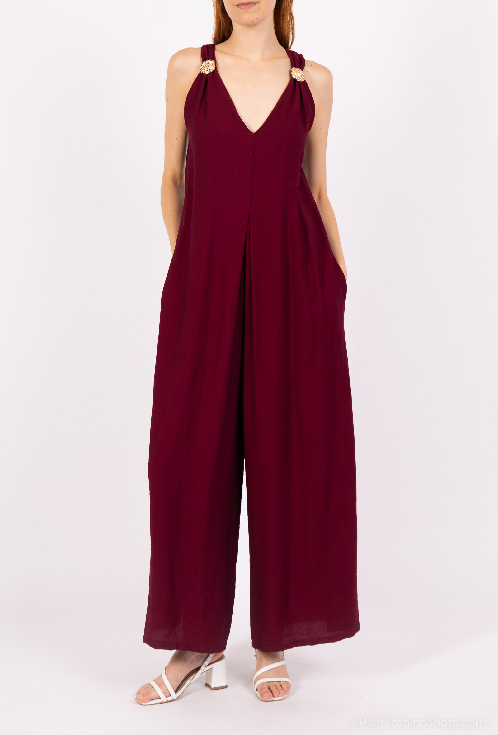 Wholesaler Kaia - Fluid jumpsuit with gold detail