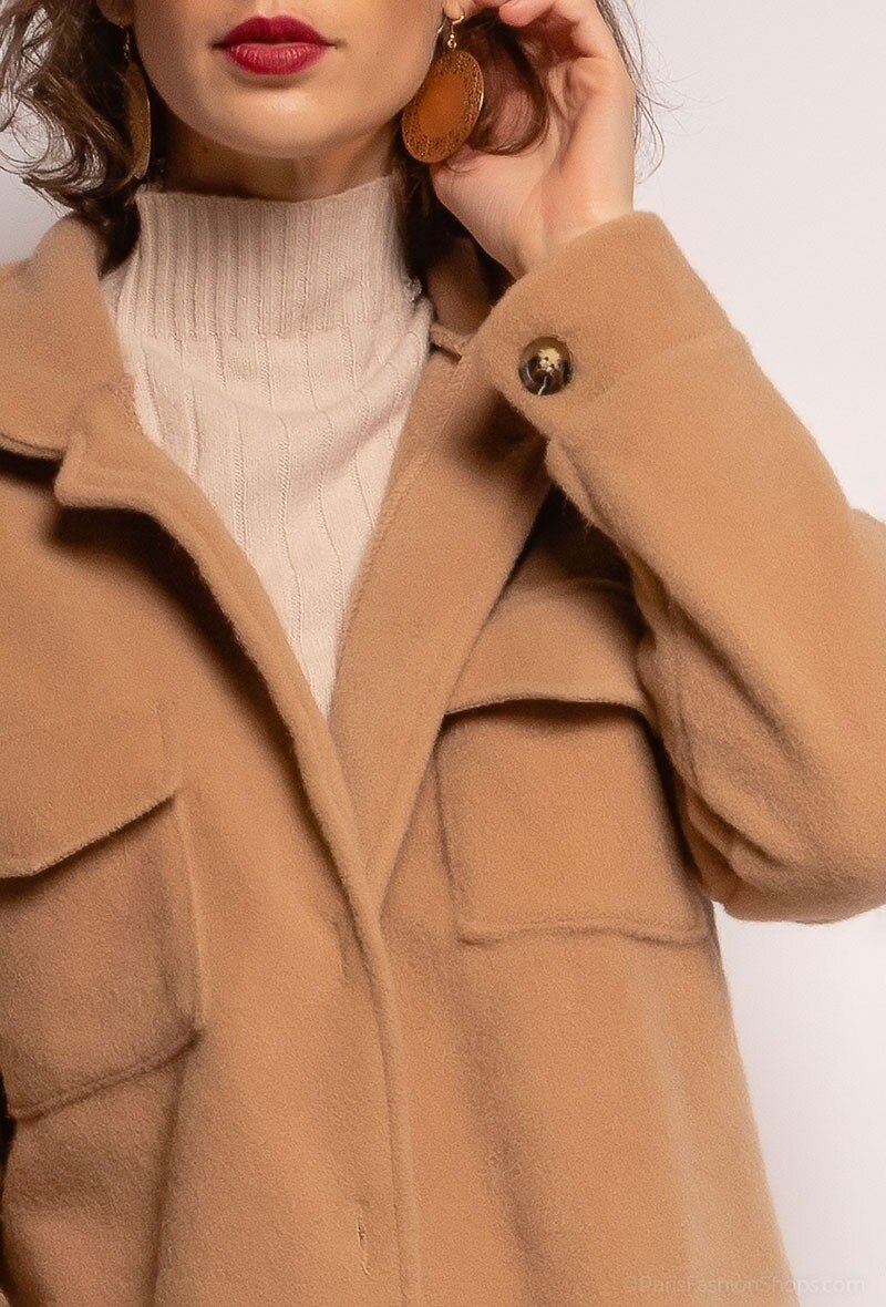 Großhändler Kaia - Overshirt mit aufgesetzten Taschen