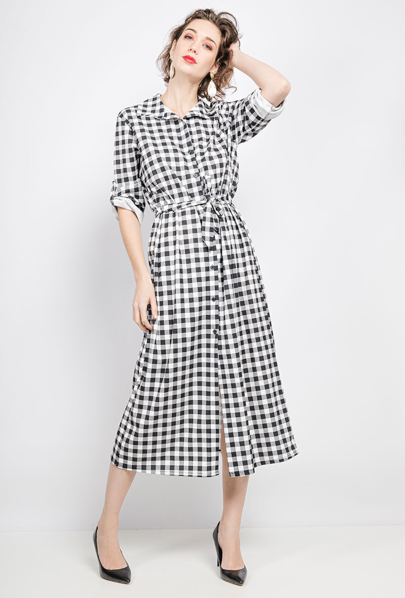 Grossiste Kaia - Robe chemise à imprimée