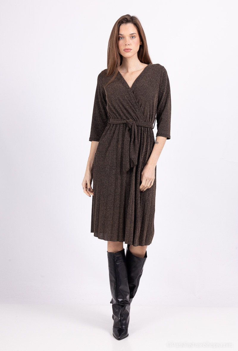 Wholesaler Kaia - Shiny and pleated dress