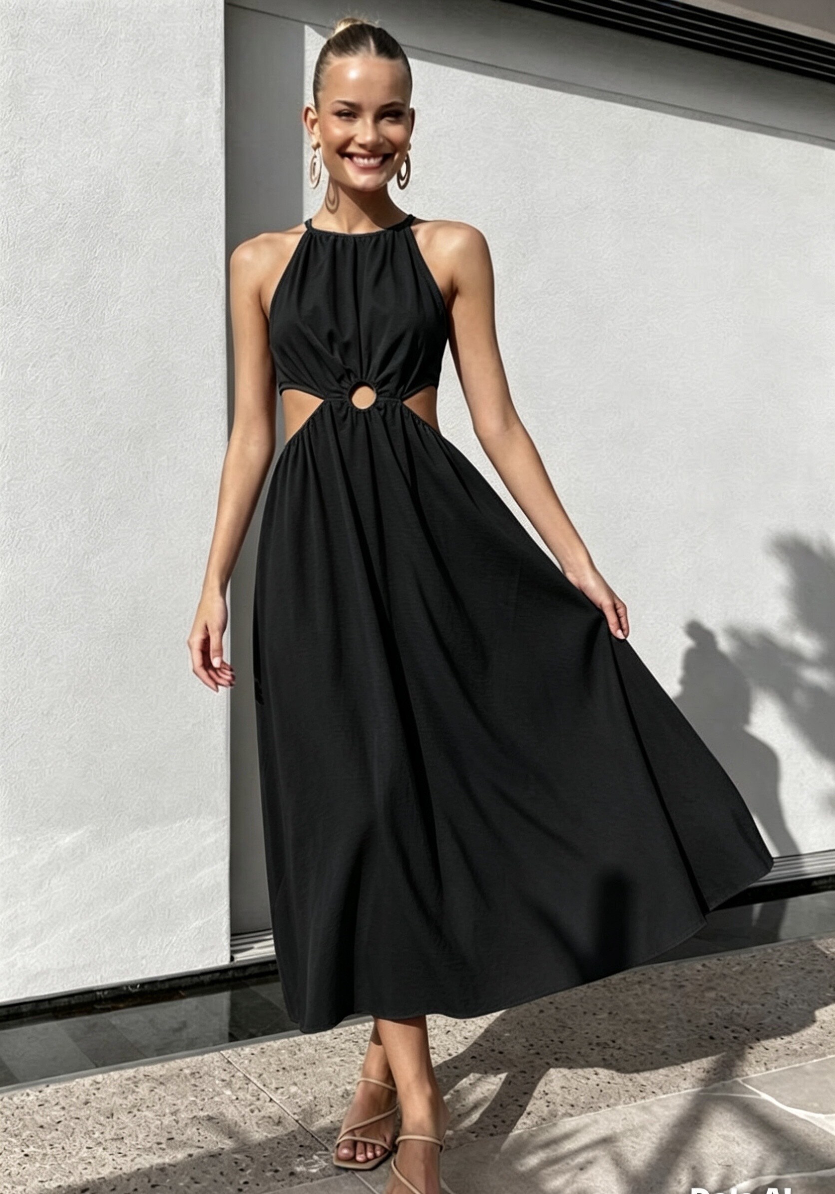 Mayorista Kaia - Vestido con abertura