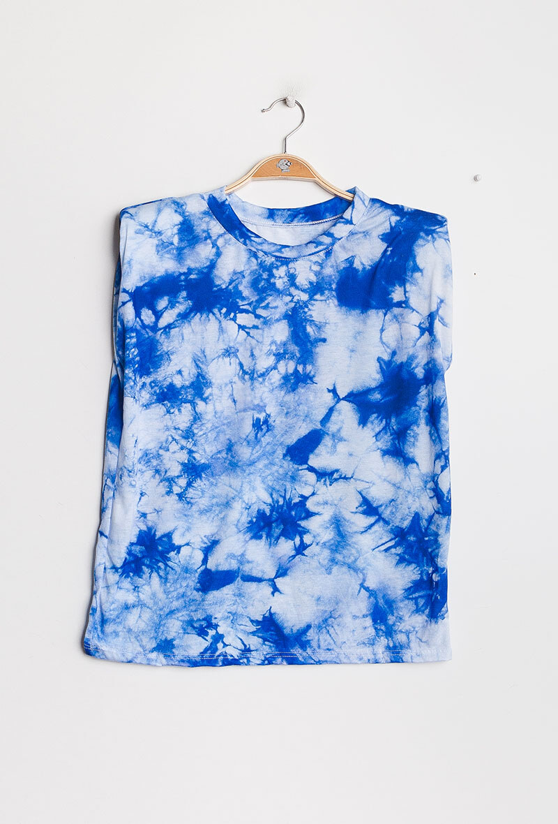 Grossiste Kaia - Tee-shirt tie & dye avec épaulettes