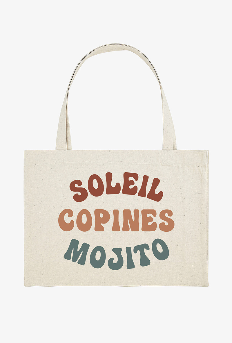 Grossiste Kapsul - Shopping bag - Soleil copines mojito