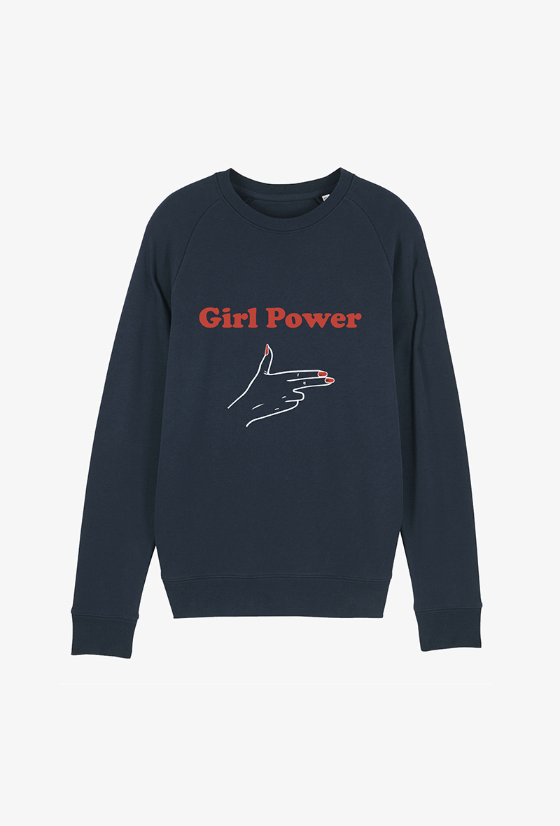 Wholesaler Kapsul - Sweat Marine - Girl Power