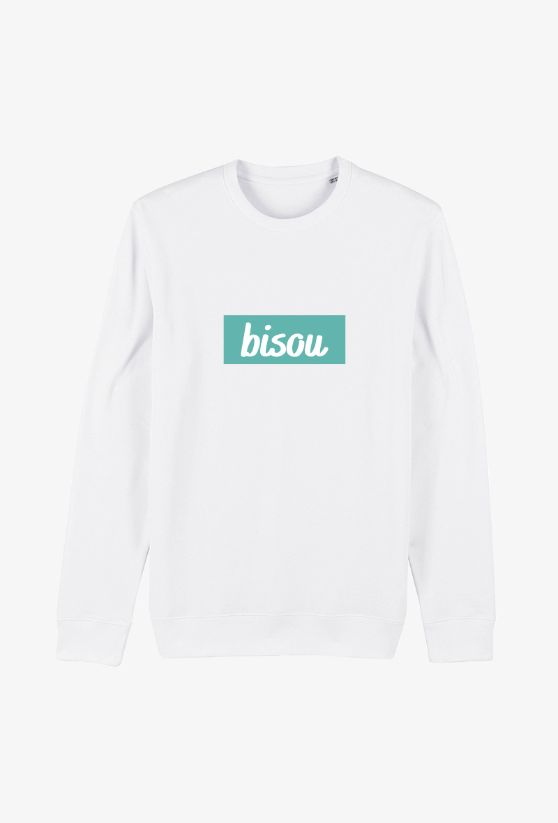 Wholesaler Kapsul - Sweat Adulte blanc  - Bisou