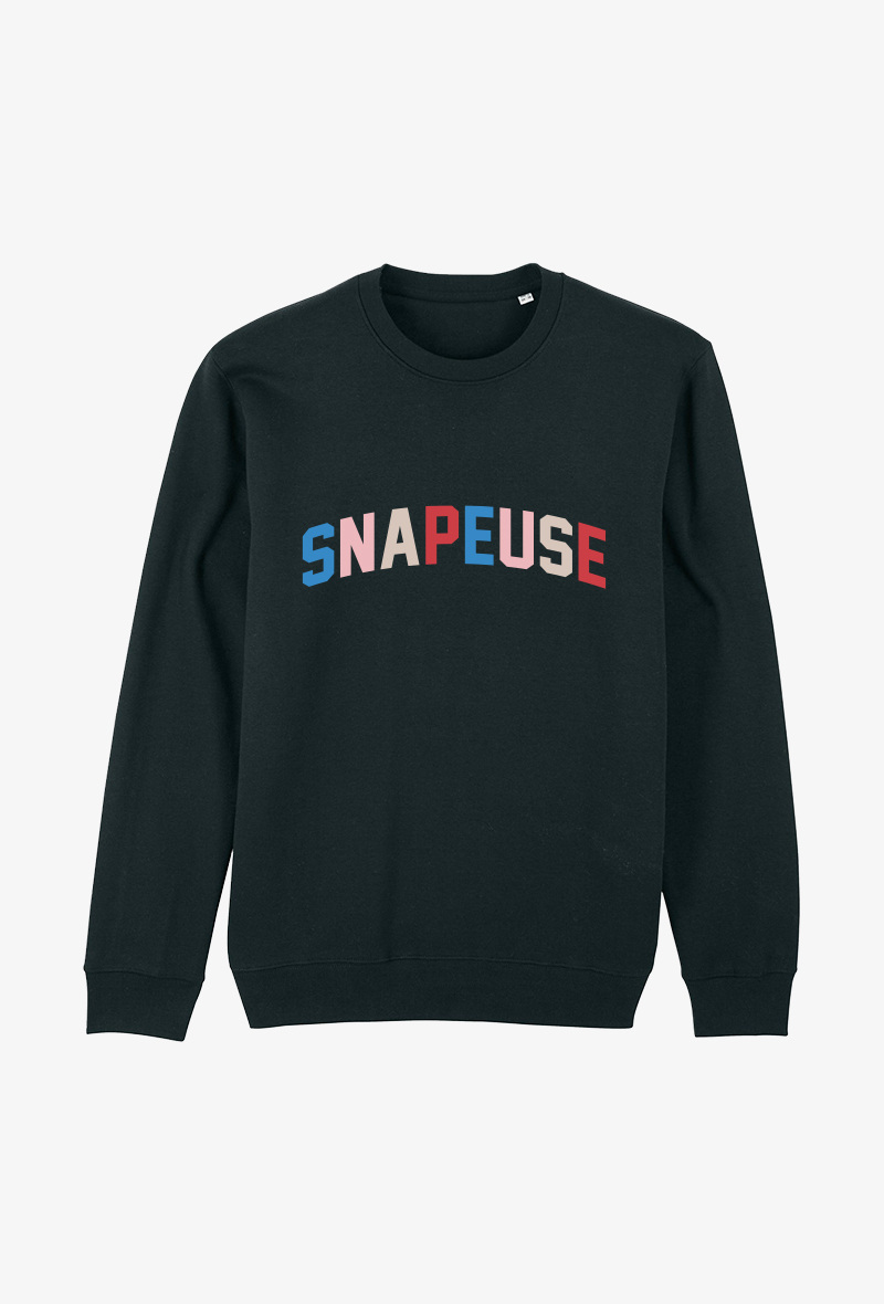 Wholesaler Kapsul - Sweat Adulte Noir  - Snapeuse