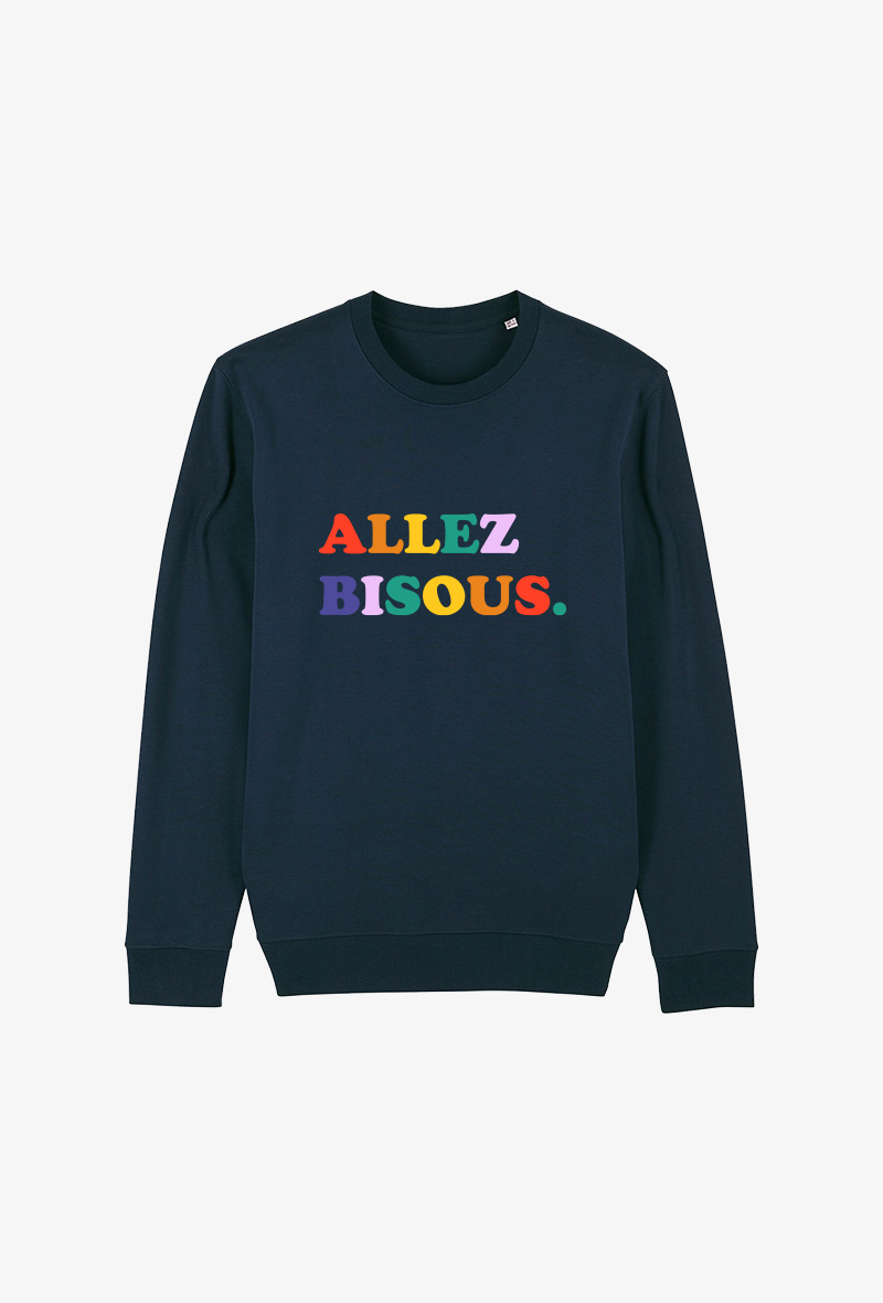 Wholesaler Kapsul - Sweat Adulte Marine - Allez bisous