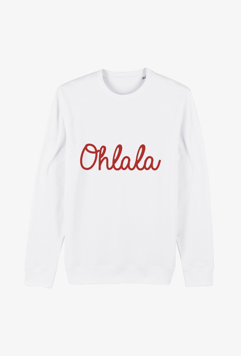 Grossiste Kapsul - Sweat Adulte Blanc - Oh la la
