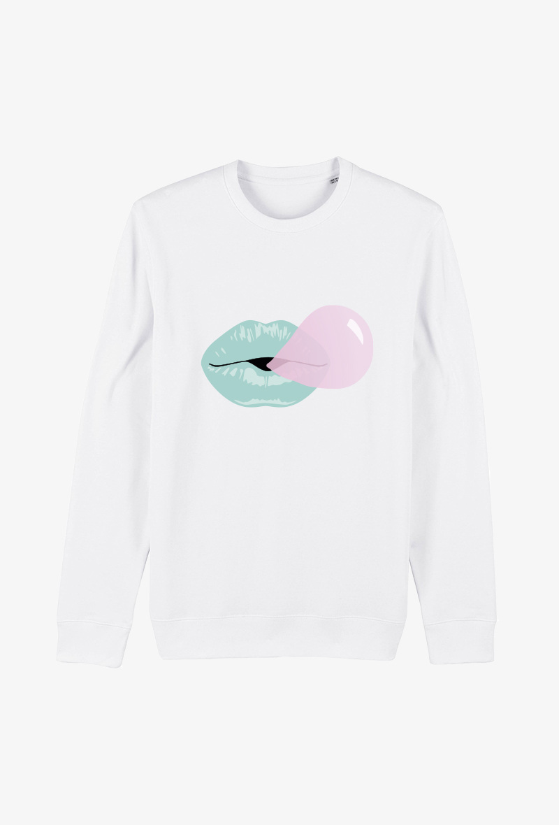 Wholesaler Kapsul - Sweat Adulte Blanc - Bubble