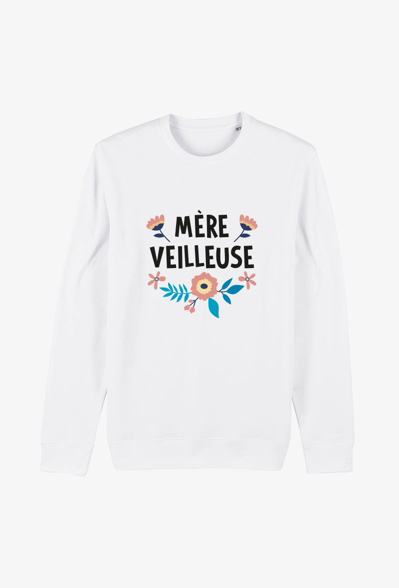 Wholesaler Kapsul - Sweat Adulte blanc - Mère veilleuse