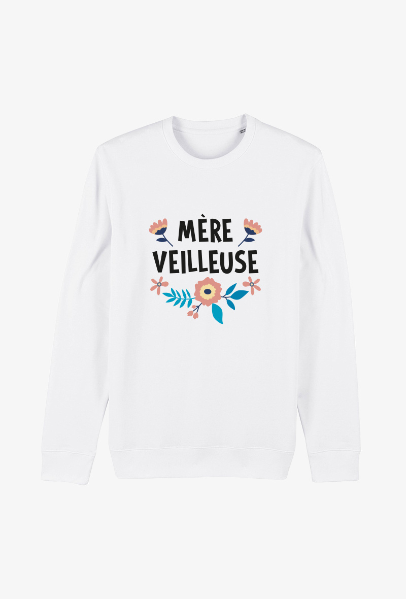 Grossiste Kapsul - Sweat Adulte blanc - Mère veilleuse