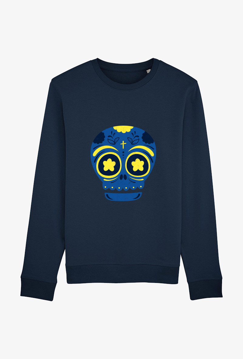 Wholesaler Kapsul - Sweat Adulte Marine COTON BIOLOGIQUE - Calavera