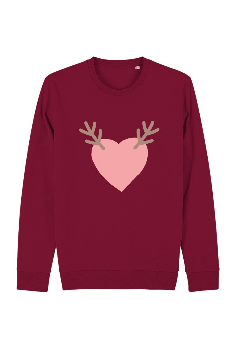 Grossiste Kapsul - Sweatshirt adulte - Renne heart