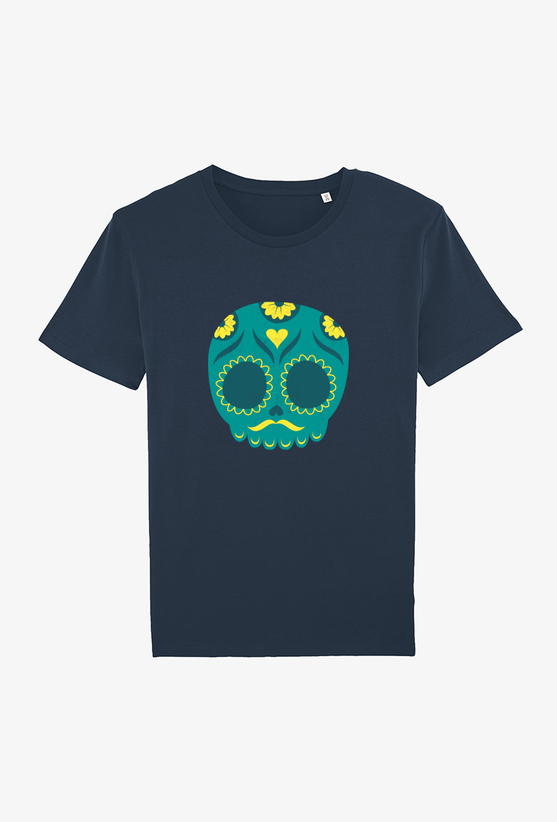 Grossiste Kapsul - T-Shirt adulte Marine - CALAVERA 5