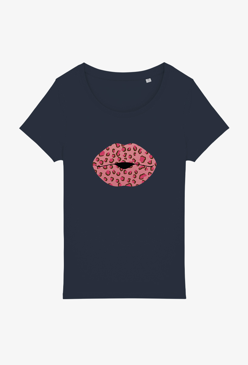 Grossiste Kapsul - T-shirt Adulte - Leopard lips