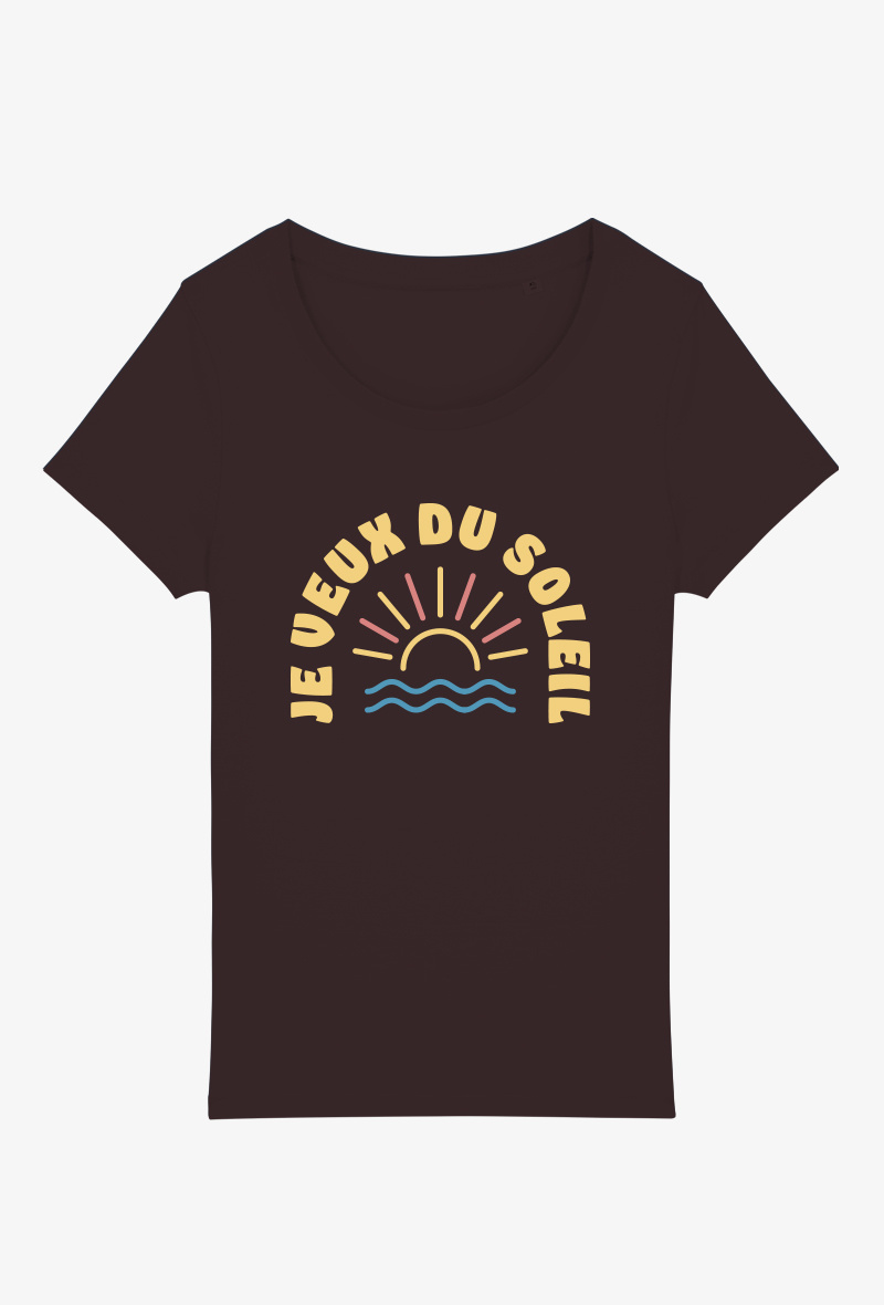 Grossiste Kapsul - T-shirt Adulte - Je veux du soleil.