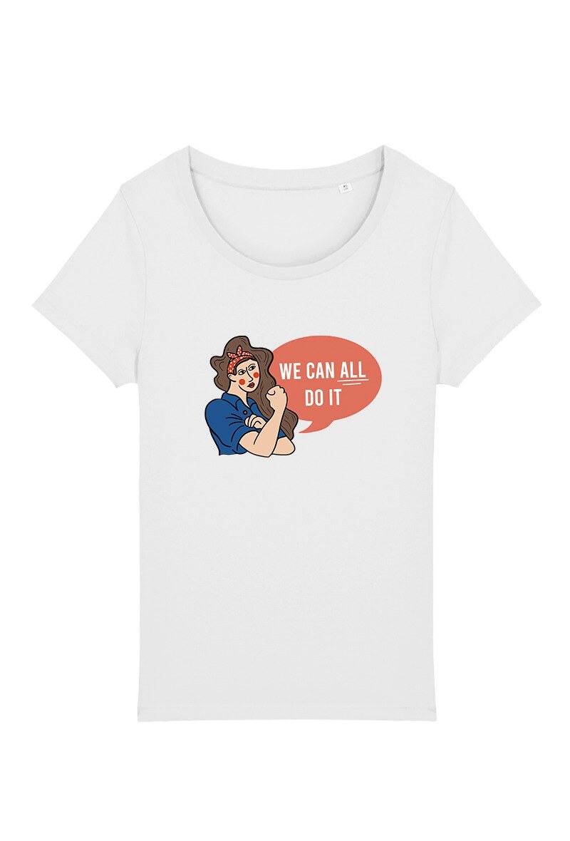 Grossiste Kapsul - T-shirt adulte Femme -  We can all do it