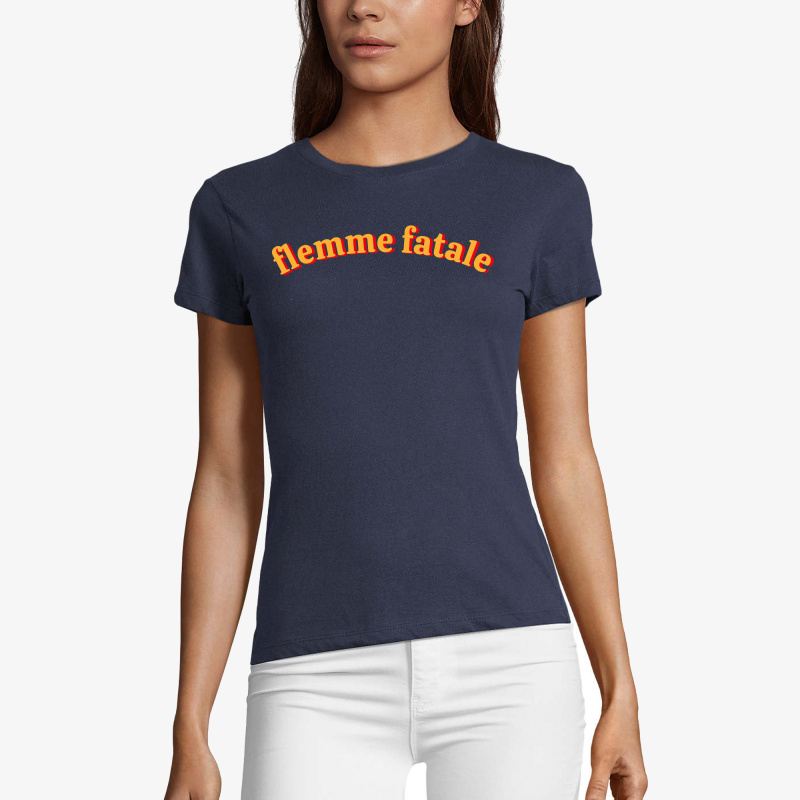 Grossiste Kapsul - T-shirt femme - Flemme fatale.
