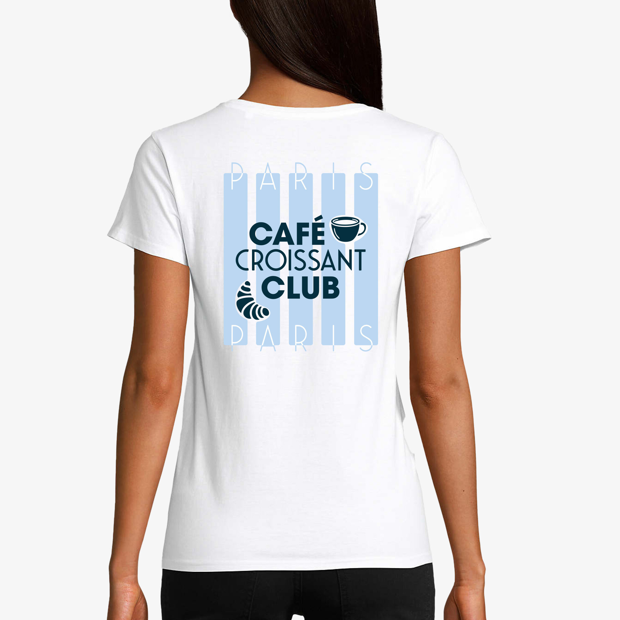 Grossiste Kapsul - T-shirt Femme - Café Croissant Club
