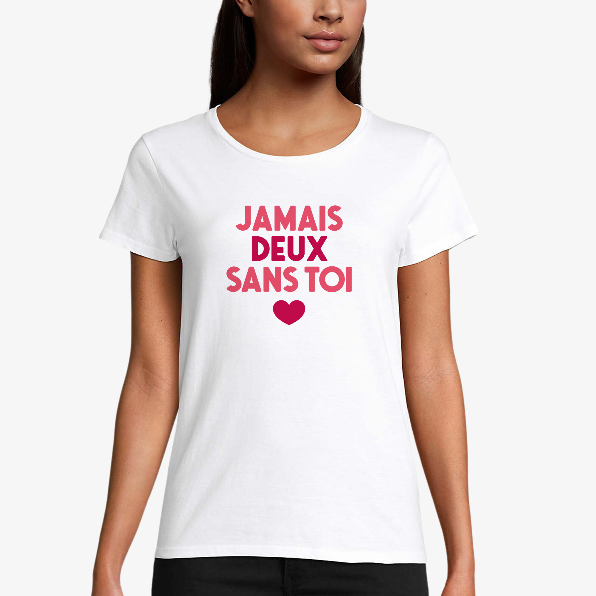 Grossiste Kapsul - T-shirt femme - Jamais deux sans toi