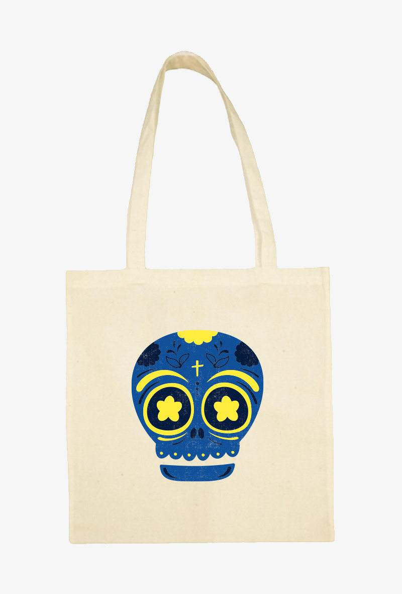 Grossiste Kapsul - TOTE BAG Ecru - Calavera 2
