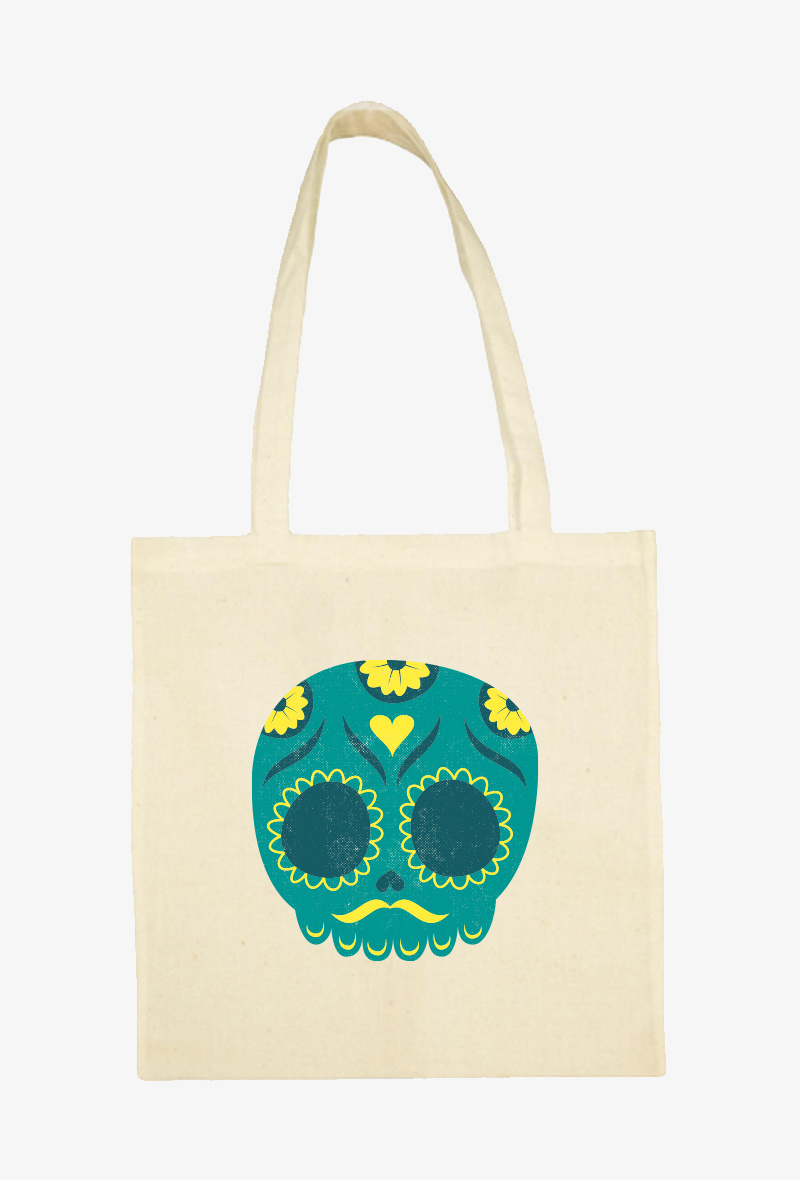 Grossiste Kapsul - TOTE BAG Ecru - Calavera 5