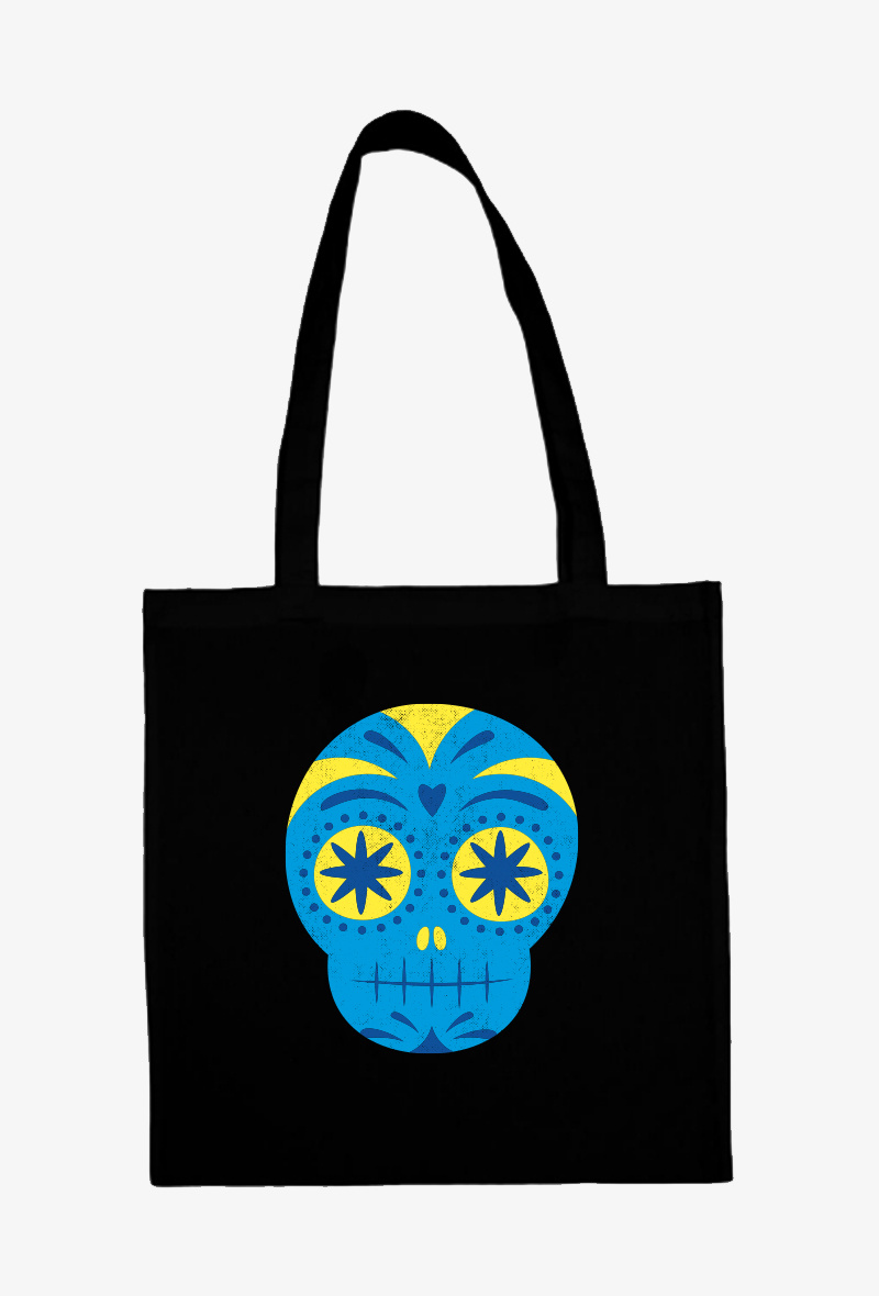 Grossiste Kapsul - TOTE BAG Noir - Calavera 6