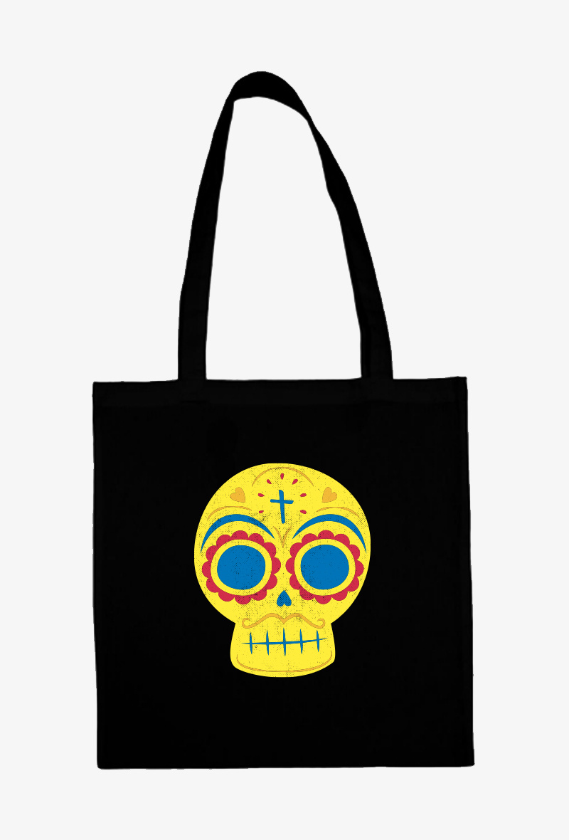 Grossiste Kapsul - TOTE BAG Noir - Calavera 1