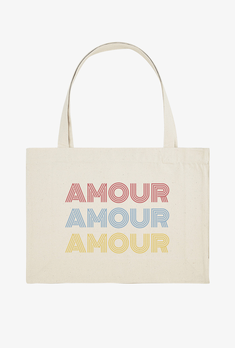 Grossiste Kapsul - Tote bag XXL - Amour amour amour
